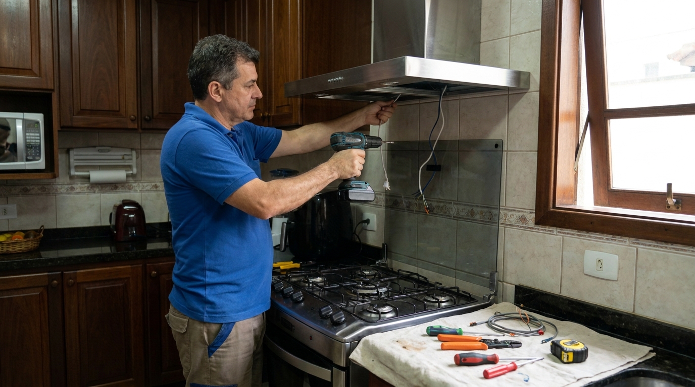 Instalacao de coifa e exaustor residencial em Vila Velha‑ES