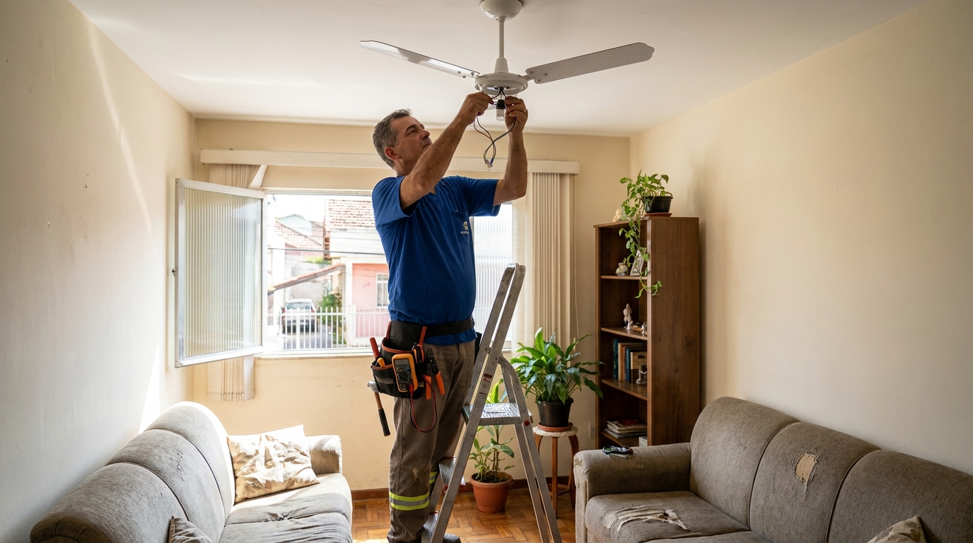 Instalacao de ventilador de teto em Vila Velha‑ES